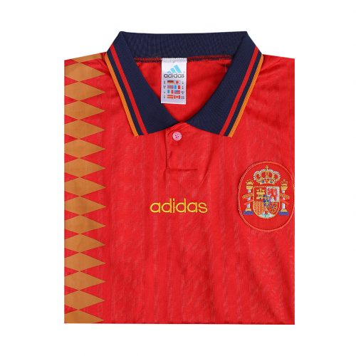 Spain Retro Jersey Home World Cup 1994