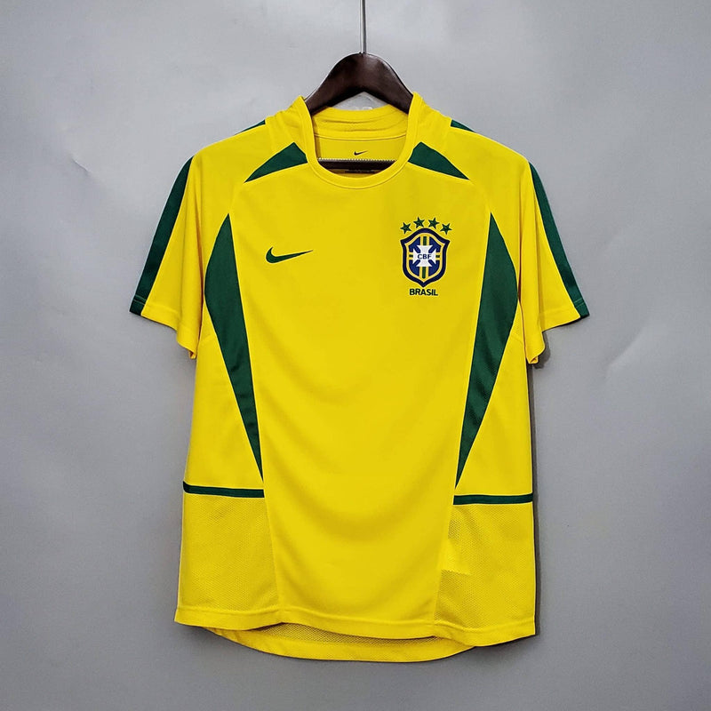 Brazil Retro Jersey Home World Cup 2002