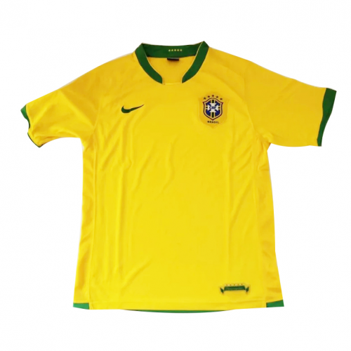 Brazil Retro Soccer Jersey Home World Cup 2006