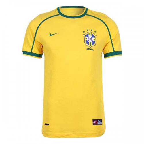 Brazil Retro Jersey Home World Cup 1998