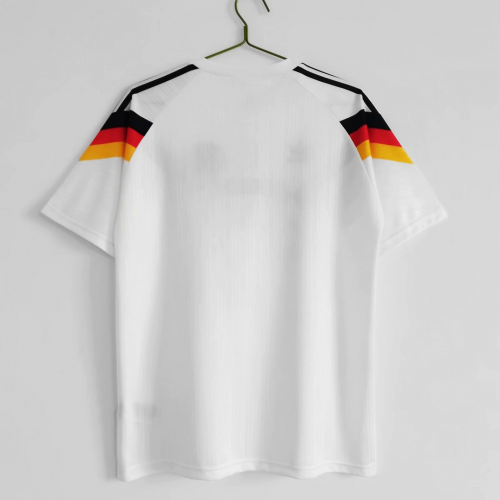 West Germany Retro Soccer Jersey Home World Cup 1990