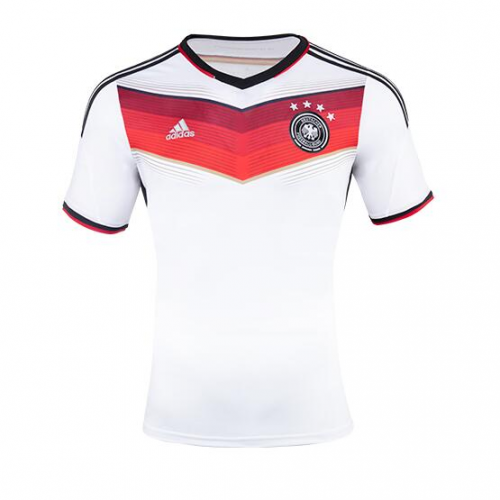 Germany Retro Jersey Home World Cup 2014