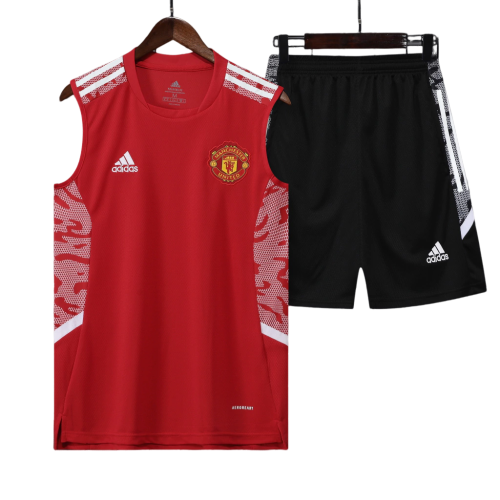 Training Manchester United 22/23 Adidas - Vermelho+Preto