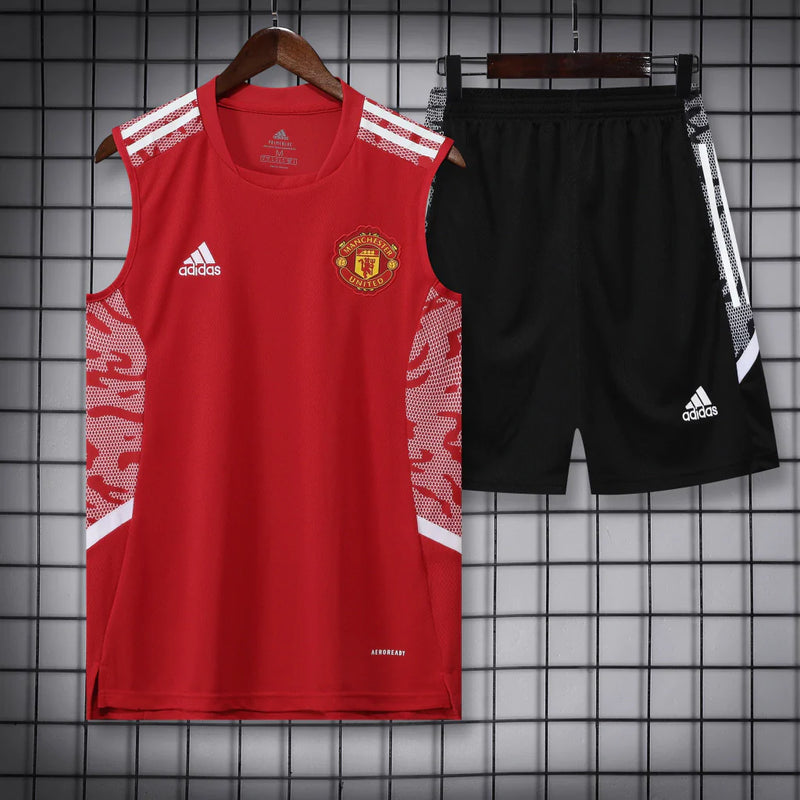 Training Manchester United 22/23 Adidas - Vermelho+Preto