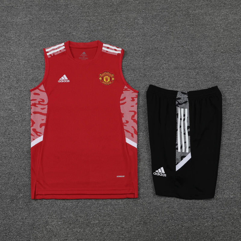 Training Manchester United 22/23 Adidas - Vermelho+Preto