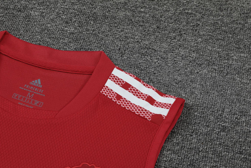 Training Manchester United 22/23 Adidas - Vermelho+Preto