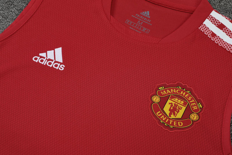 Training Manchester United 22/23 Adidas - Vermelho+Preto