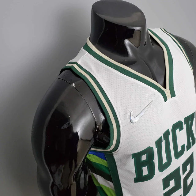 Jersey NBA Milwaukee Bucks White