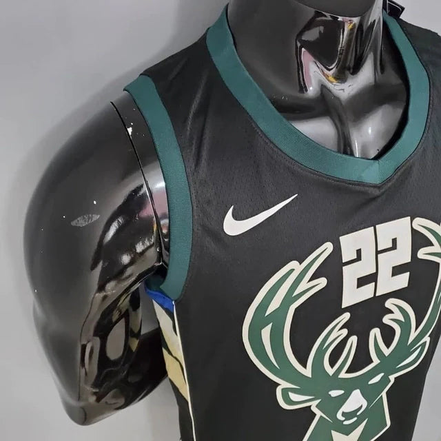 Jersey NBA Milwaukee Bucks Black