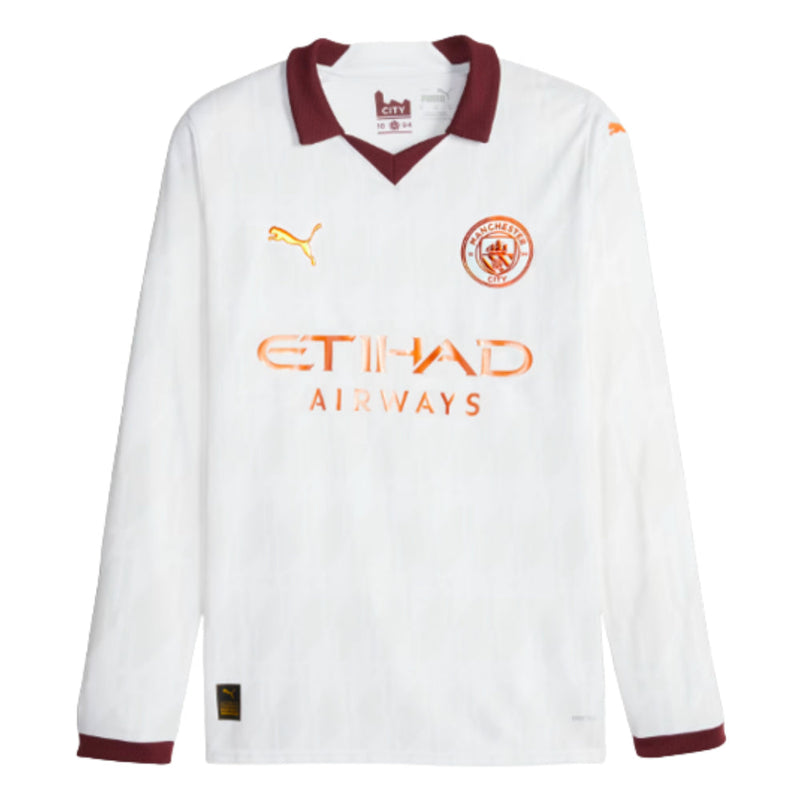 2023-2024 Man City Long Sleeve Away Shirt