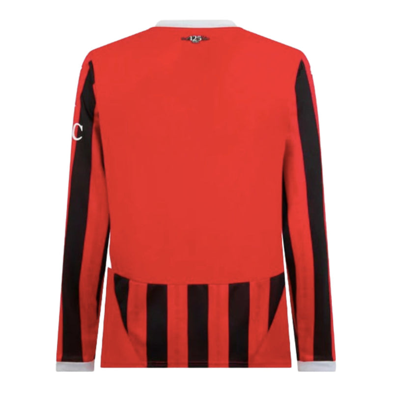 2024-2025 AC Milan Home Long Sleeve Shirt