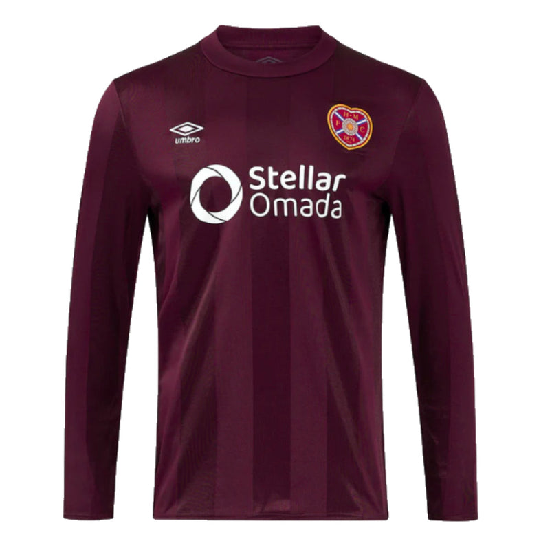 2024-2025 Hearts Long Sleeve Home Shirt